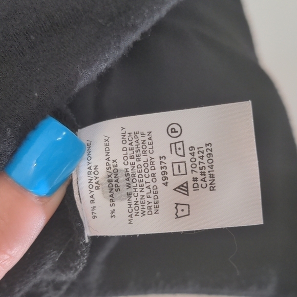 Lou & Grey Lightweight Brushmarl Short Sleeve Black Hoodie xs - Picture 6 of 6